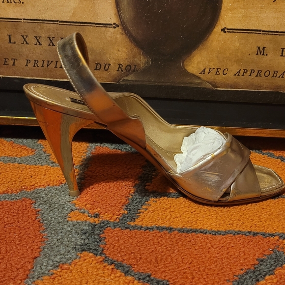 Louis Vuitton Slingback Round-Toe Sandal Pump Heels - Picture 8 of 10